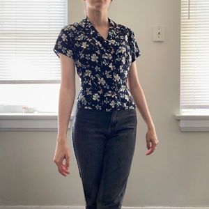 Vintage Jessica floral blouse